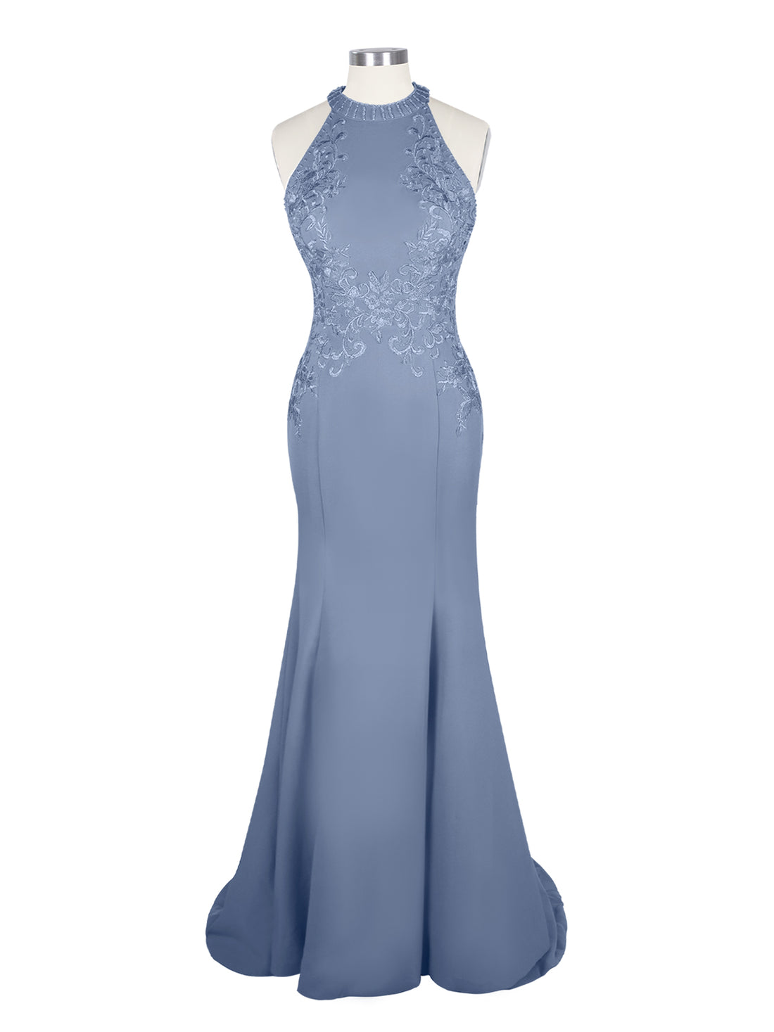 Halter Neckline Trumpet Dress 