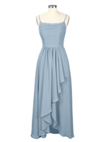 Spaghetti Asymmetrical Bridesmaid Dress 