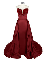 Strapless Sequin Prom Dress 