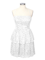 Sequined Halter Flare Mini Dress 