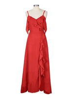 Flowy Spaghetti Bridesmaid Dress 