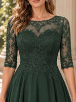 High-Low A-Line Mother of the Bride Dress