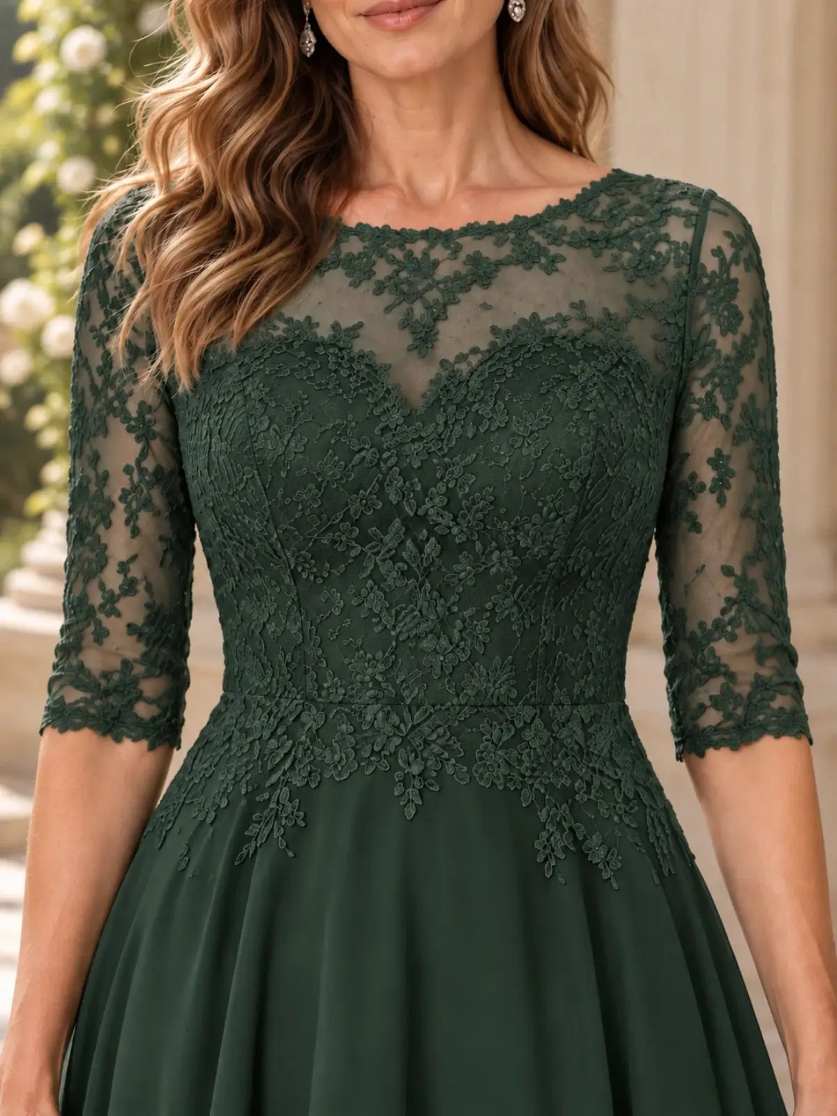 High-Low A-Line Mother of the Bride Dress