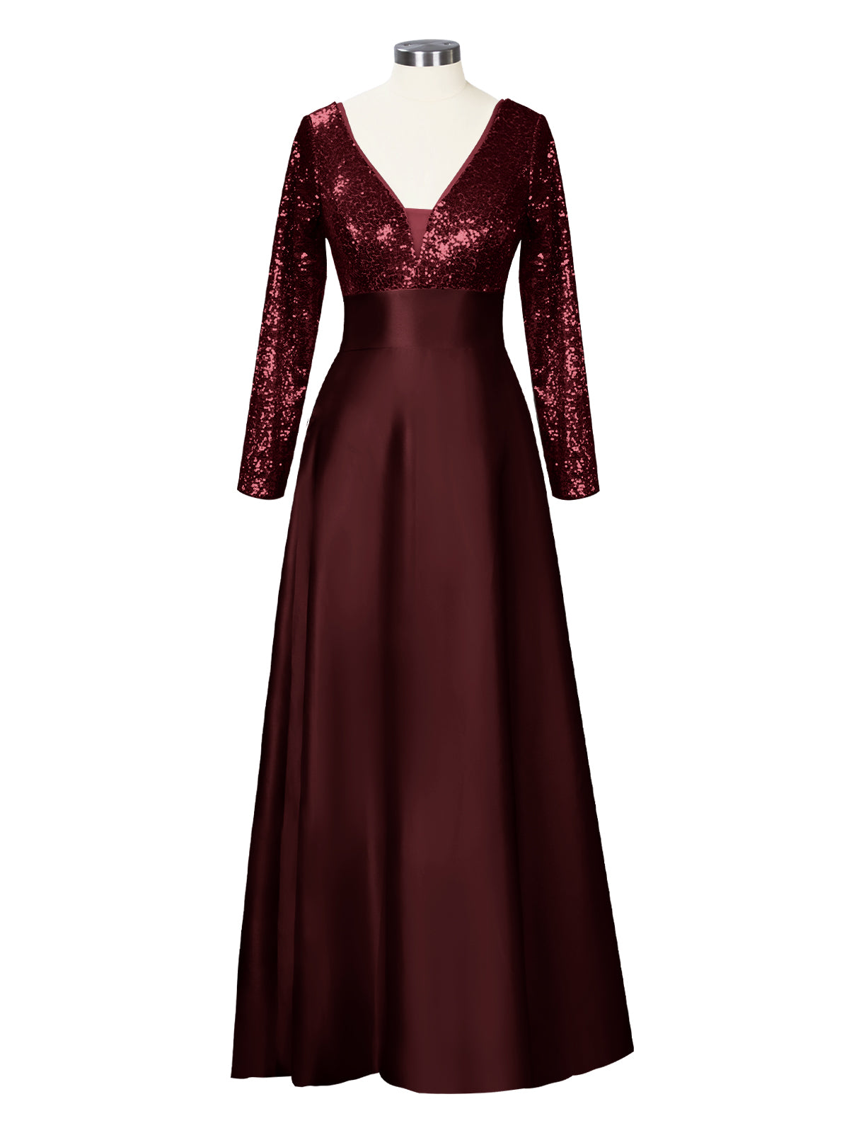 Long Sleeveless Sequin Prom Dress 