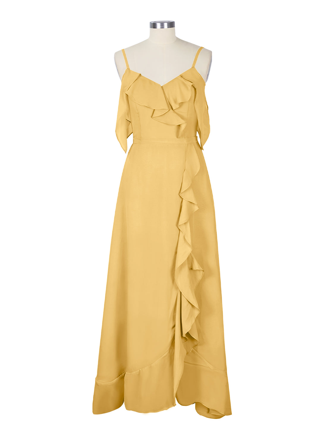Flowy Spaghetti Bridesmaid Dress 