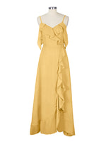 Flowy Spaghetti Bridesmaid Dress 