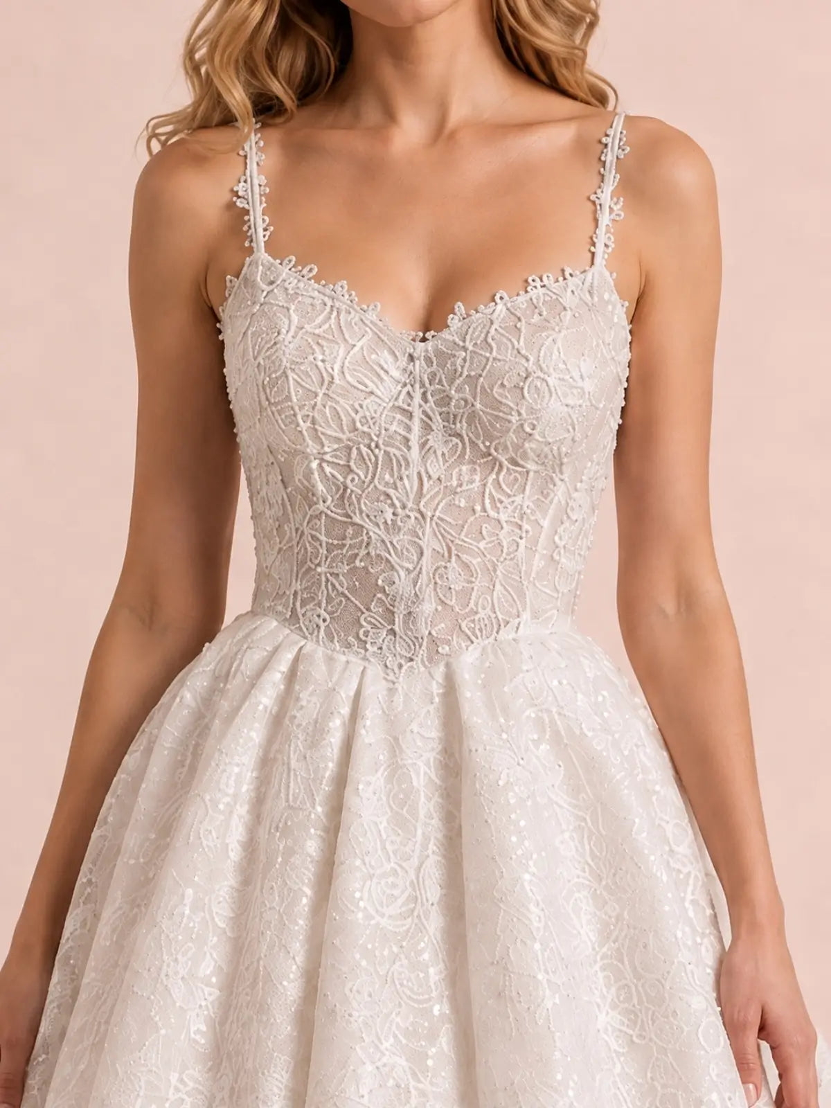 Spaghetti Straps Mother of the Bride Dress with Appliques
