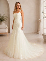 Trumpet Wedding Dress with Corset Back Bodice