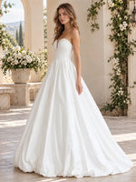 A-Line Wedding Dress with Ruched Bodice Detail
