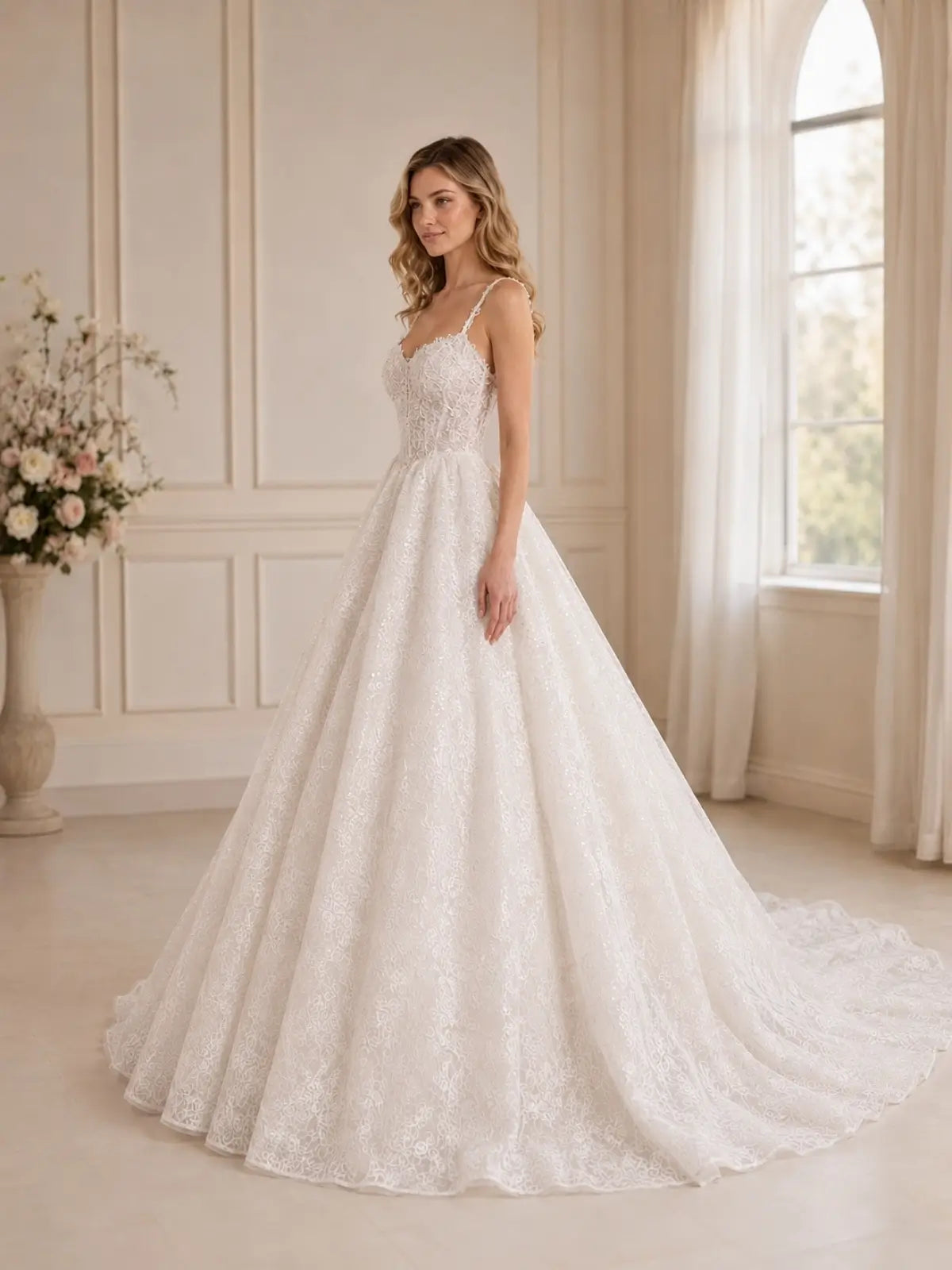 Spaghetti Straps Mother of the Bride Dress with Appliques
