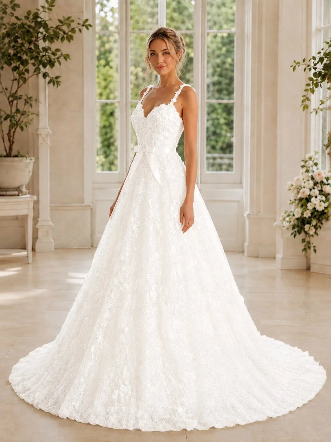 Tulle Ball Gown Wedding Dress