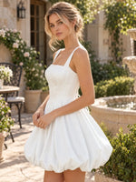 Bubble Hem Homecoming Dress