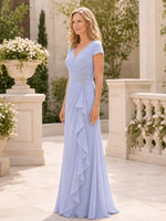 Chiffon Sheath Mother of the Bride Dress