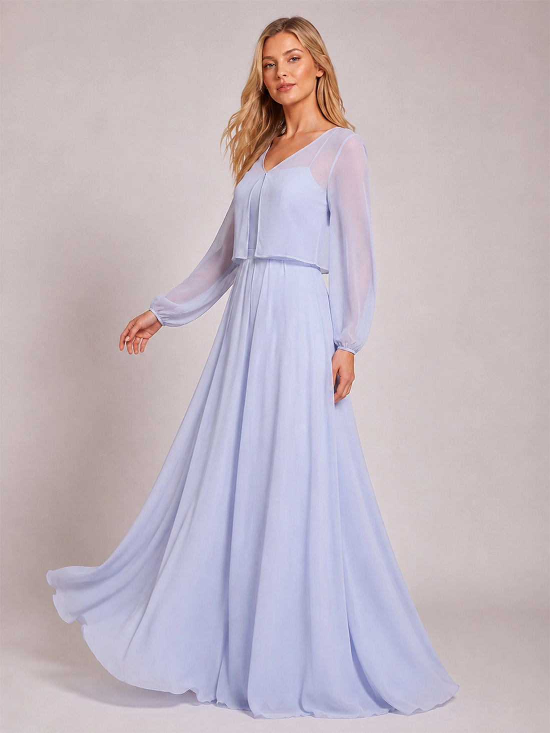 Two-Piece Square Neckline Bridesmaid Dress with Jacket