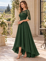 High-Low A-Line Mother of the Bride Dress