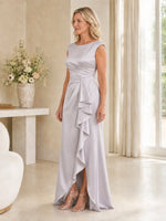 A-Line Silk-Like Mother of the Bride Dress