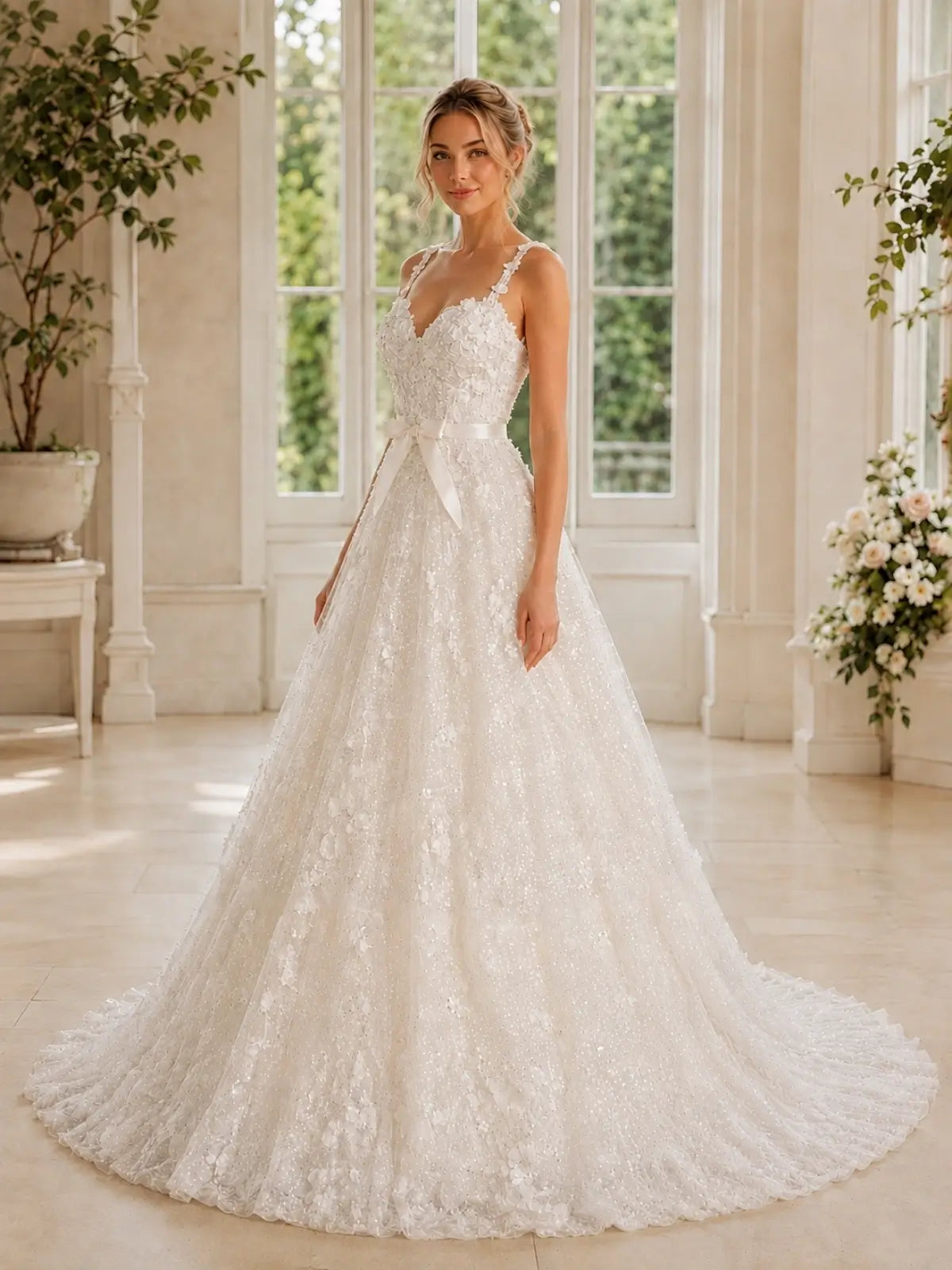 Tulle Ball Gown Wedding Dress