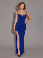 Sheath Prom Dress with Crystal Trim 