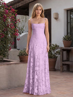 Jacquard Prom Dress with Lace-Up Open Back 