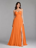A-Line Bridesmaid Dress with Spaghetti Straps