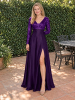 Long Sleeveless Sequin Prom Dress 