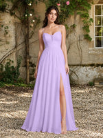 A-Line Bridesmaid Dress with Spaghetti Straps