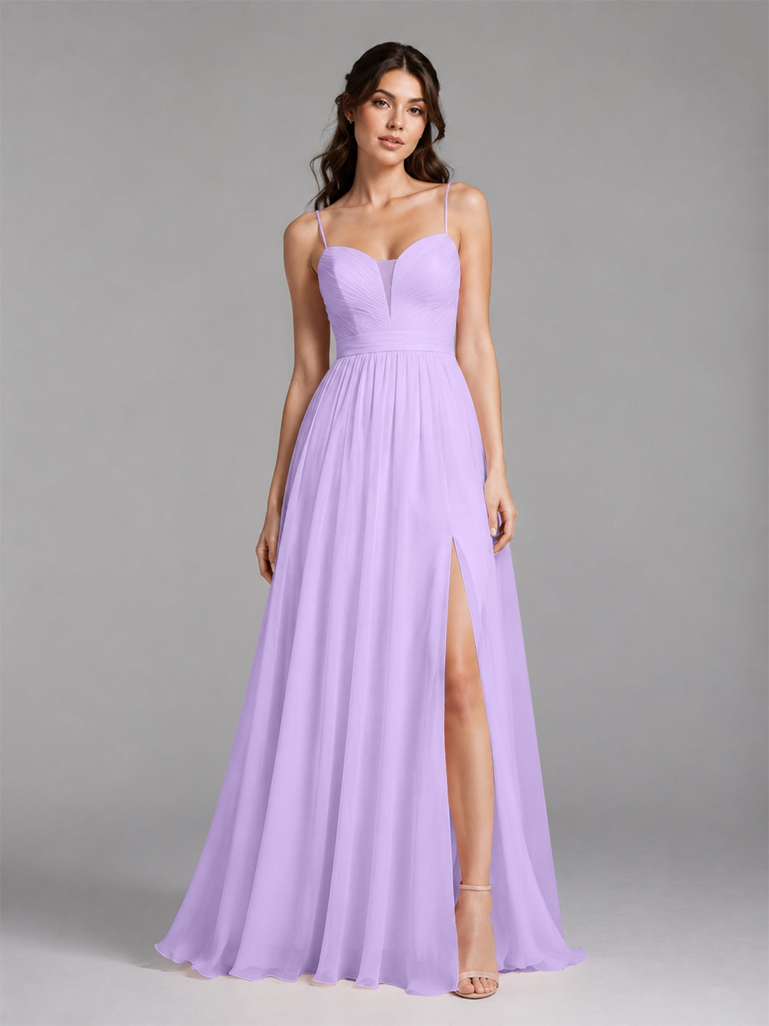 A-Line Bridesmaid Dress with Spaghetti Straps