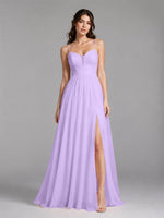 A-Line Bridesmaid Dress with Spaghetti Straps