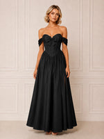 A-line Bridesmaid Dress with Bow Detail 
