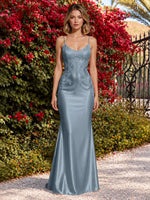 Mermaid Prom Dress with Sequin Appliques 