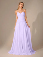 Chiffon Bridesmaid Dress with Ruched Design 