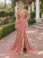 Slit Sheath Prom Dress 