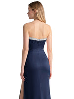 Beaded High Slit Prom Dress 