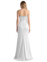 Beaded High Slit Prom Dress 
