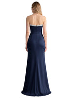 Beaded High Slit Prom Dress 