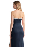 Beaded High Slit Prom Dress 