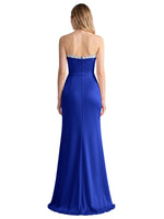 Beaded High Slit Prom Dress 