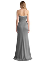 Beaded High Slit Prom Dress 