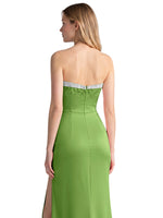 Beaded High Slit Prom Dress 