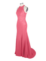Halter Neckline Trumpet Dress 