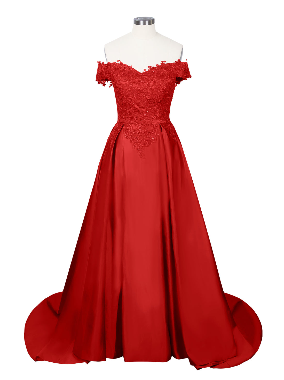 Applique Bodice Prom Dress 