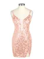 Double Spaghetti Bodycon Mini Dress 