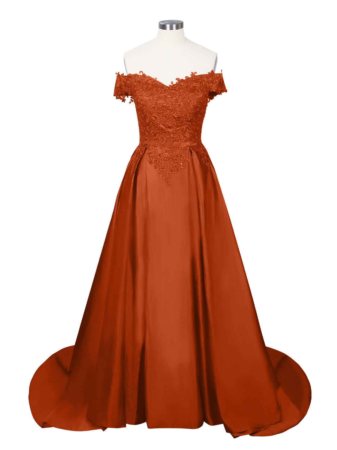 Applique Bodice Prom Dress 
