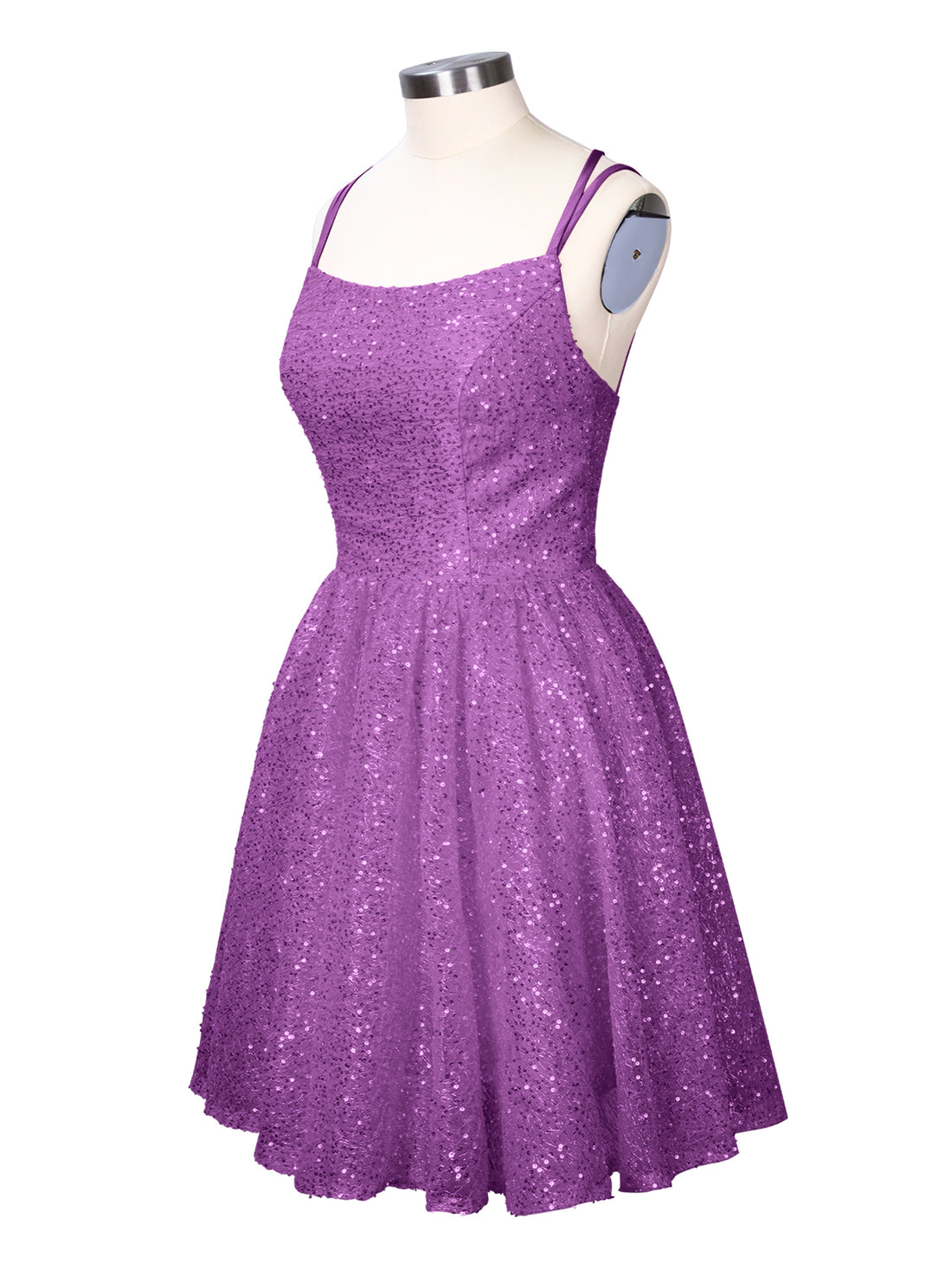 Sparkly Sequined A-line Mini Dress 