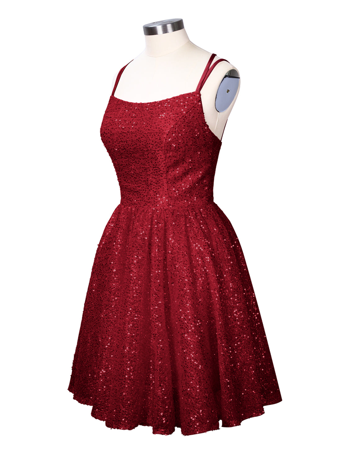 Sparkly Sequined A-line Mini Dress 