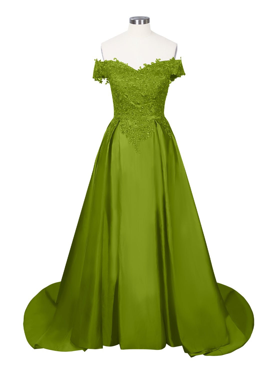 Applique Bodice Prom Dress 