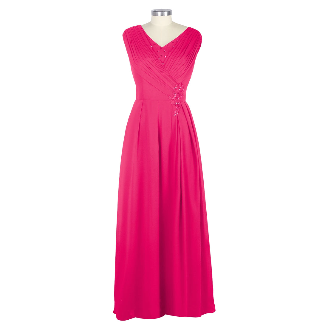 Pleated Mother of The Bride Dress 