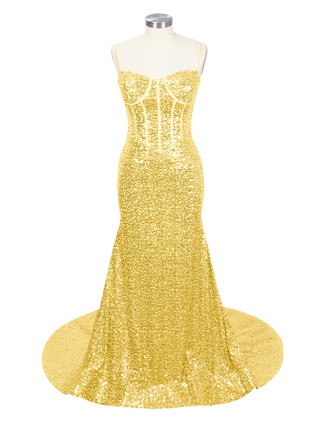 Spaghetti Sheath Prom Dress 