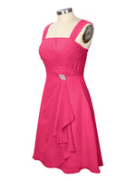 Ruched Chiffon Two-Piece Dress Set 