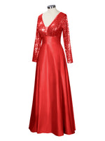 Long Sleeveless Sequin Prom Dress 